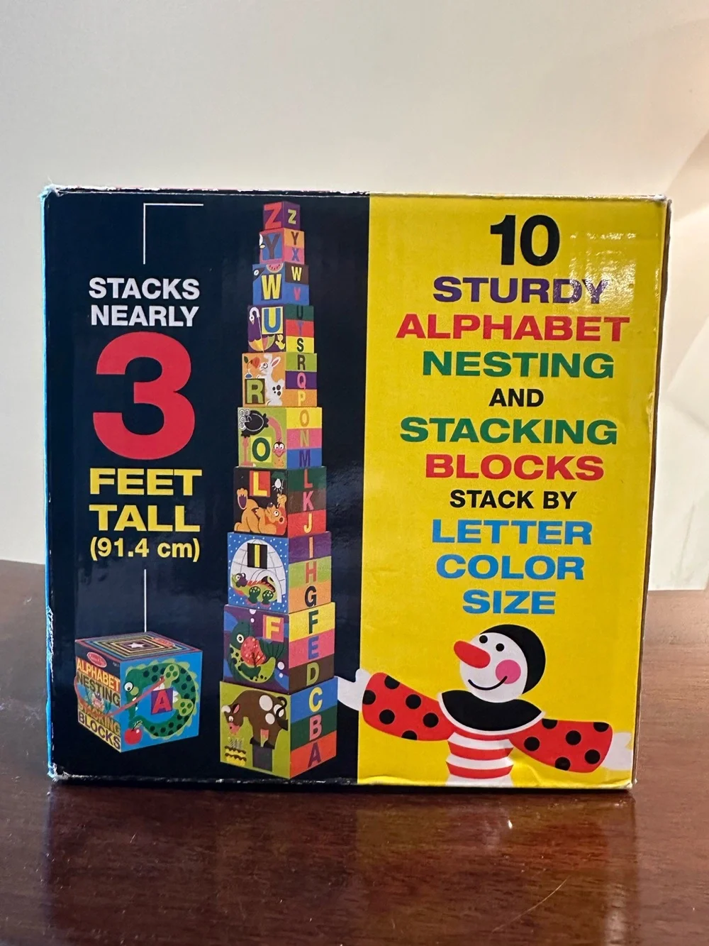 Melissa & Doug • heavyweight board stacking and nesting blocks • 3 feet tall